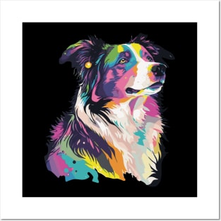 Border Collie Dog Art Posters and Art